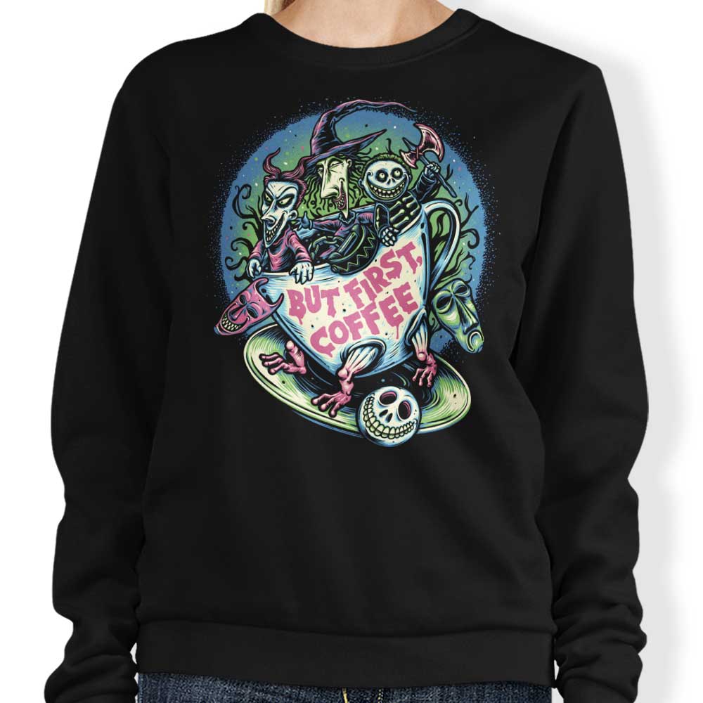 But First Coffee - Adult & Kids T-Shirts, Sweatshirts & Hoodies apparel design preview 1