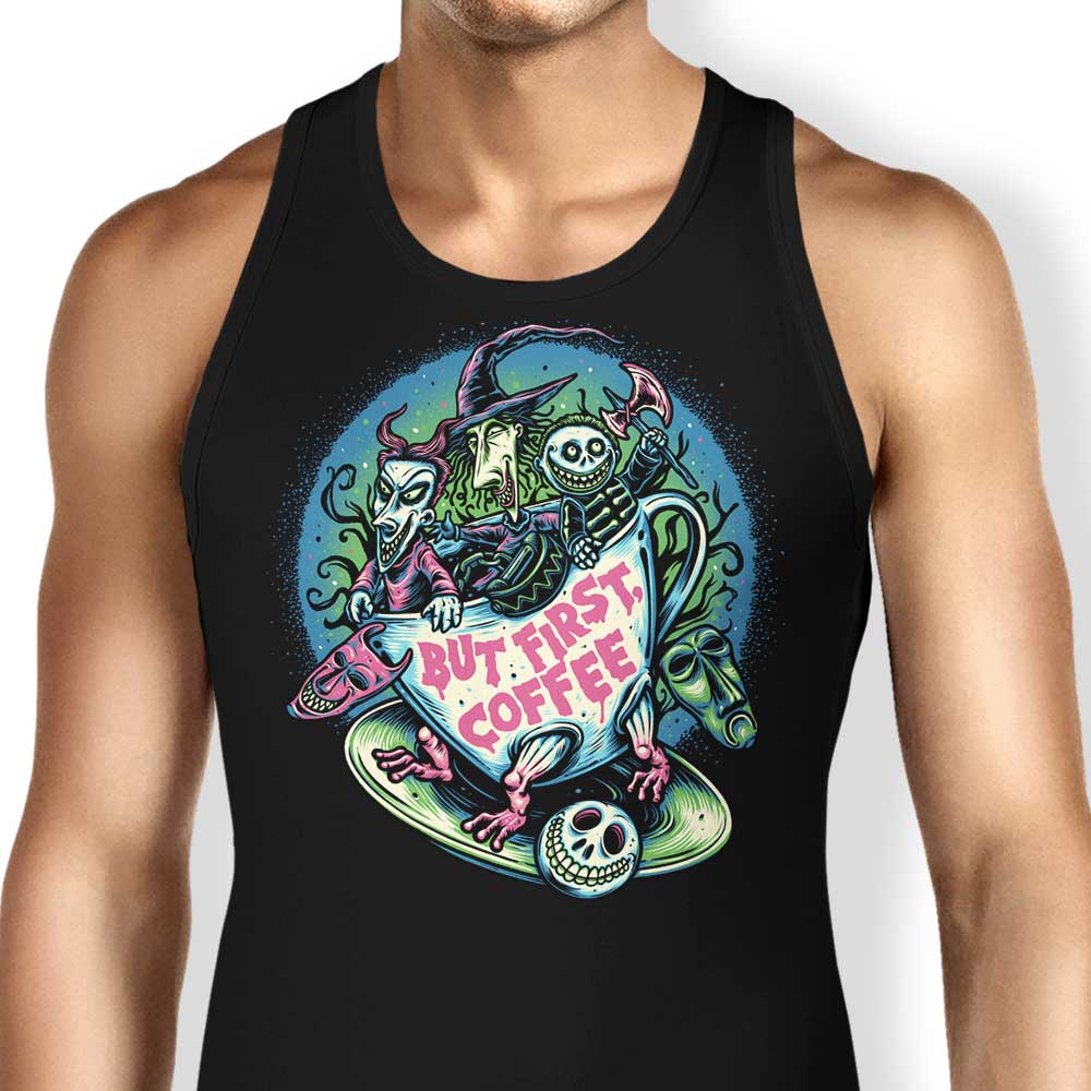 But First Coffee Tank Top - Adult & Kids T-Shirts, Sweatshirts & Hoodies apparel design preview 1