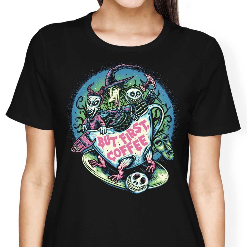 But First Coffee Women's Apparel - Adult & Kids T-Shirts, Sweatshirts & Hoodies apparel design preview 1