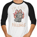 But I Have Feelings 3/4 Sleeve Raglan - Adult & Kids T-Shirts, Sweatshirts & Hoodies apparel design preview 1