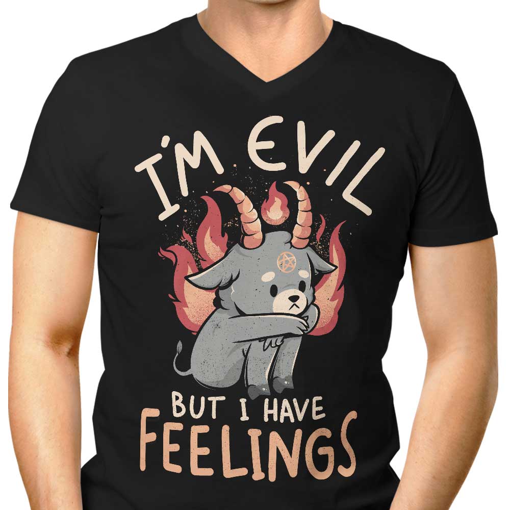But I Have Feelings Men's V-Neck - Adult & Kids T-Shirts, Sweatshirts & Hoodies apparel design preview 1