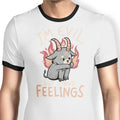 But I Have Feelings Ringer - Adult & Kids T-Shirts, Sweatshirts & Hoodies apparel design preview 1