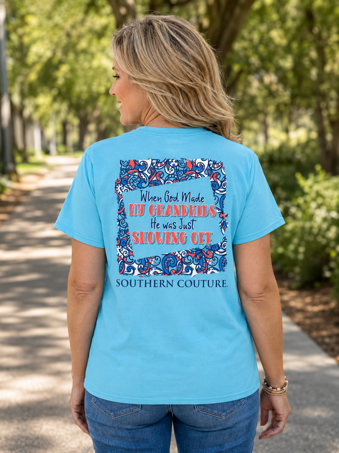 Southern Couture Classic God Made Grandkids - Adult & Kids T-Shirts, Sweatshirts & Hoodies apparel design preview 1