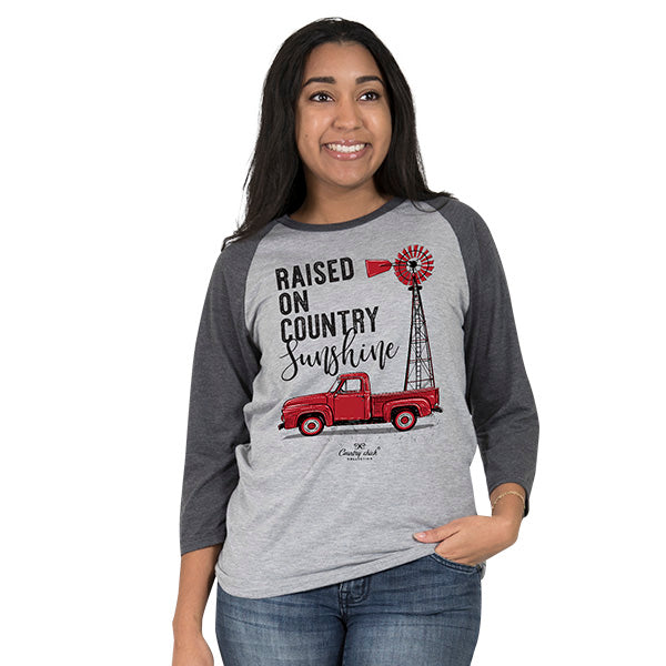 SALE Country Chick By Simply Southern Raised - Adult & Kids T-Shirts, Sweatshirts & Hoodies apparel design preview 1