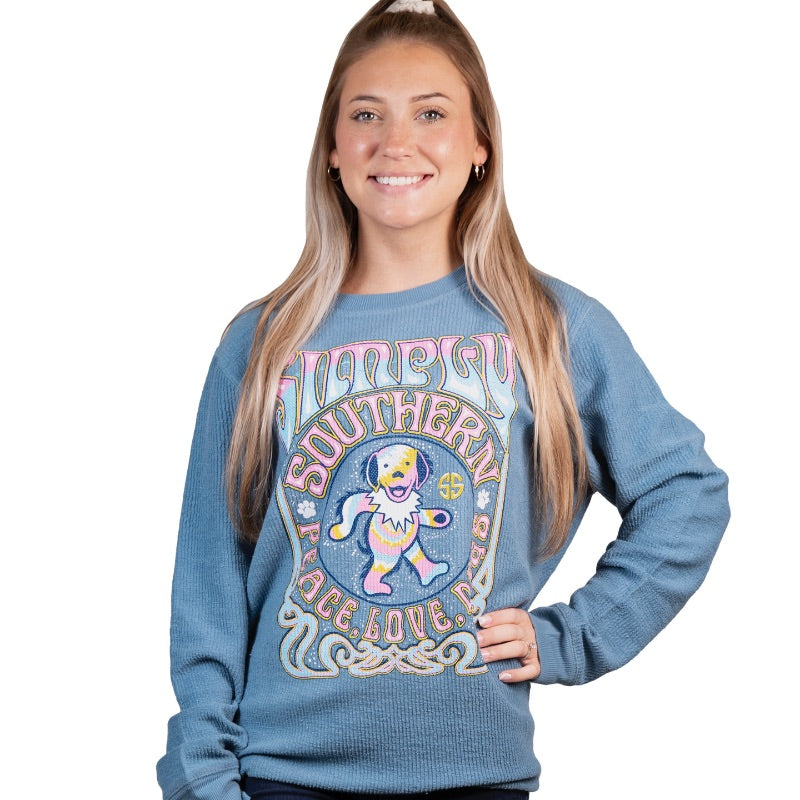 SALE Simply Southern Peace Love Dog Crew - Adult & Kids T-Shirts, Sweatshirts & Hoodies apparel design preview 1