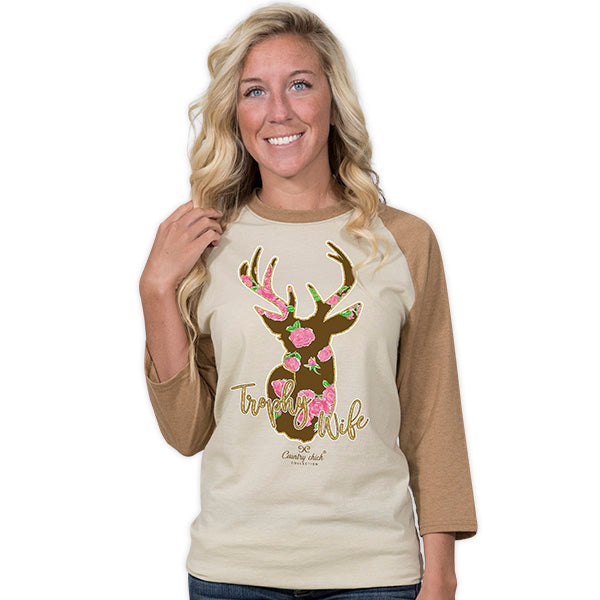 SALE Country Chick By Simply Southern Trophy Wife - Adult & Kids T-Shirts, Sweatshirts & Hoodies apparel design preview 1