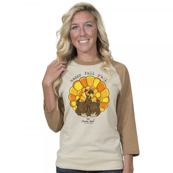 SALE Country Chick By Simply Southern Fall Yall - Adult & Kids T-Shirts, Sweatshirts & Hoodies apparel design preview 1