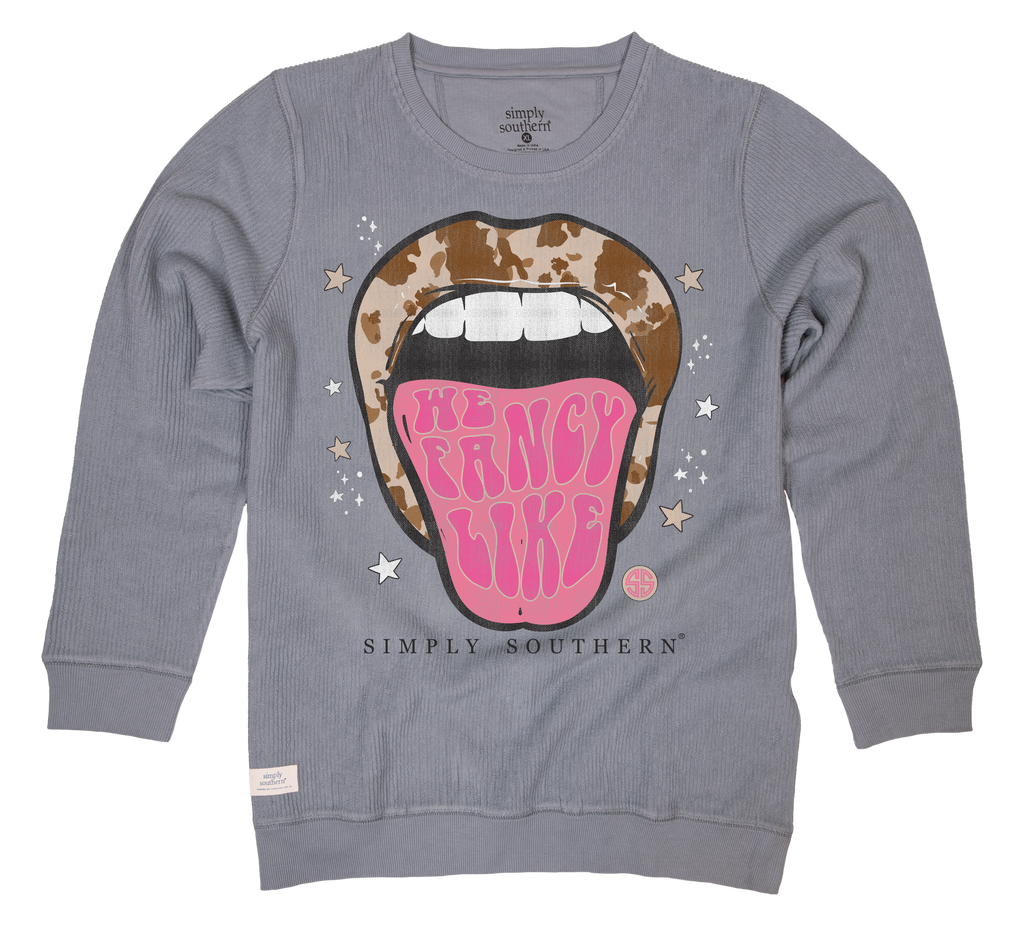 SALE Simply Southern Cow Lips Crew - Adult & Kids T-Shirts, Sweatshirts & Hoodies apparel design preview 2