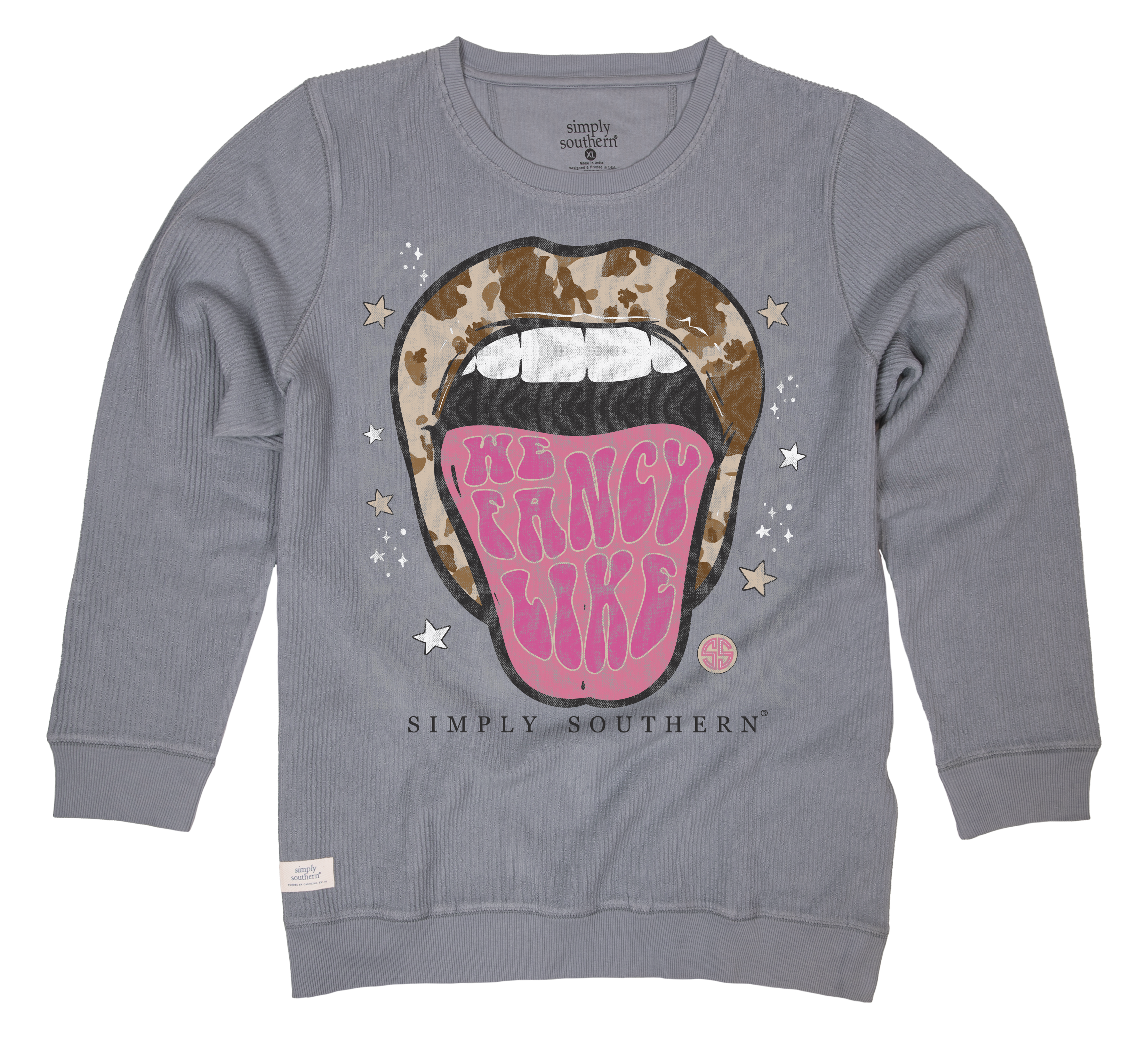 SALE Simply Southern Cow Lips Crew - Adult & Kids T-Shirts, Sweatshirts & Hoodies apparel design preview 2