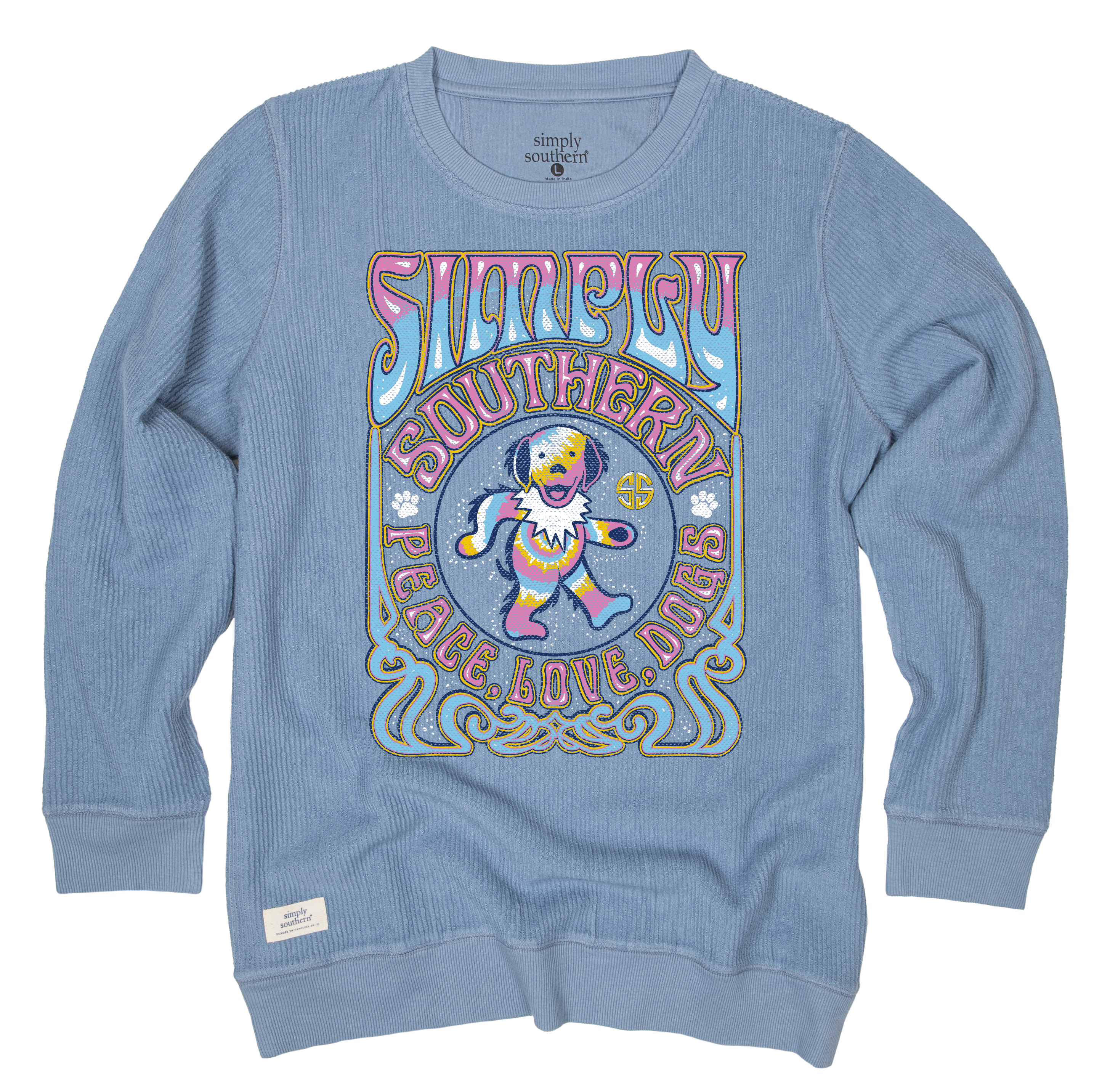 SALE Simply Southern Peace Love Dog Crew - Adult & Kids T-Shirts, Sweatshirts & Hoodies apparel design preview 2
