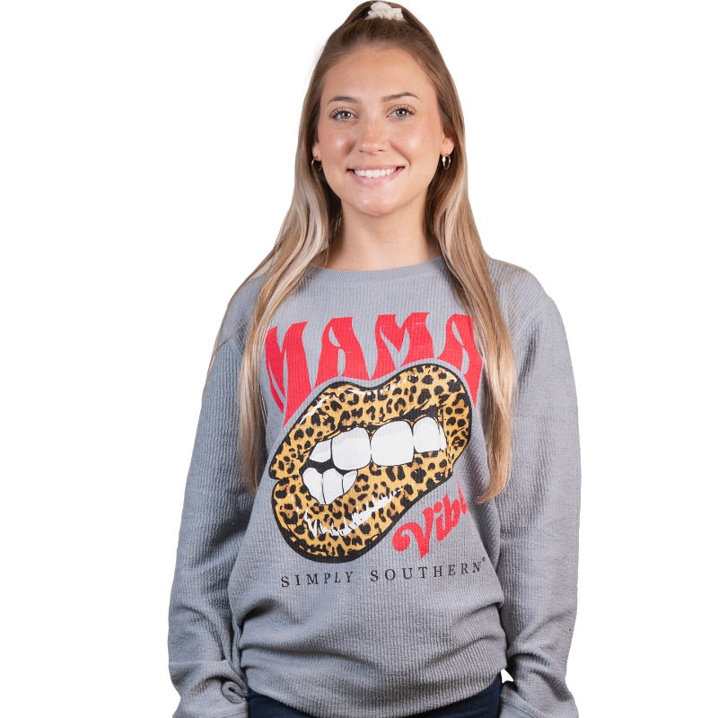 Simply Southern Mama Vibes Crew - Adult & Kids T-Shirts, Sweatshirts & Hoodies apparel design preview 1