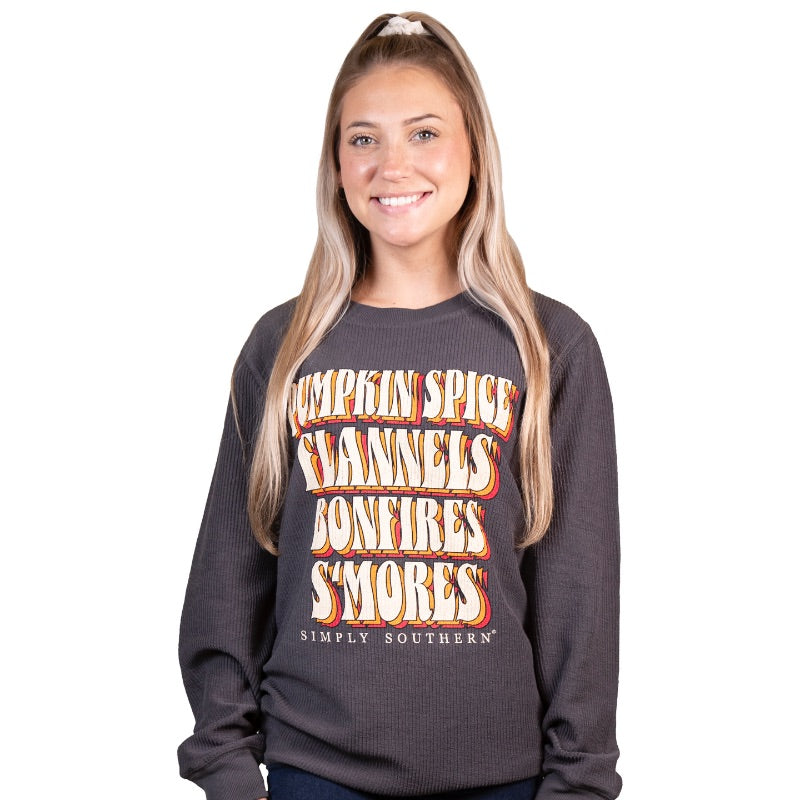 SALE Simply Southern Pumpkin Spice Crew - Adult & Kids T-Shirts, Sweatshirts & Hoodies apparel design preview 1