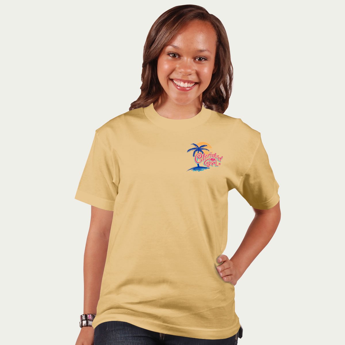 Cherished Girl Walk By Faith Flip Flops Girlie - Adult & Kids T-Shirts, Sweatshirts & Hoodies apparel design preview 2