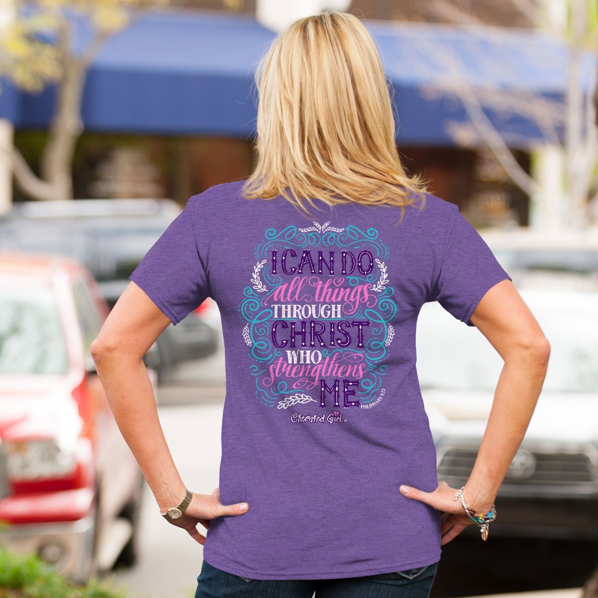Cherished Girl I Can do All Through Christ Faith - Adult & Kids T-Shirts, Sweatshirts & Hoodies apparel design preview 1