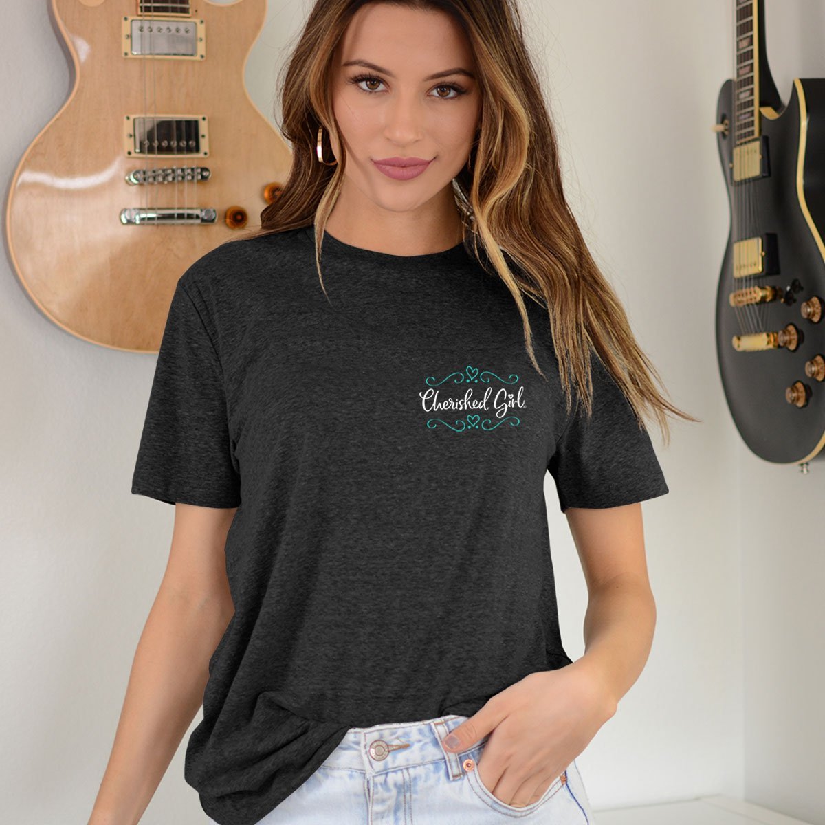 Cherished Girl Spread Cheer Be Awesome Stay Humble - Adult & Kids T-Shirts, Sweatshirts & Hoodies apparel design preview 2