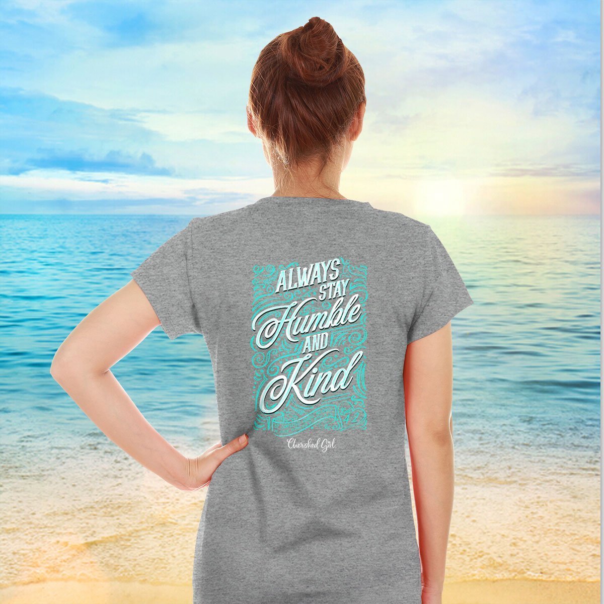 Cherished Girl Always Stay Humble Kind Girlie - Adult & Kids T-Shirts, Sweatshirts & Hoodies apparel design preview 2