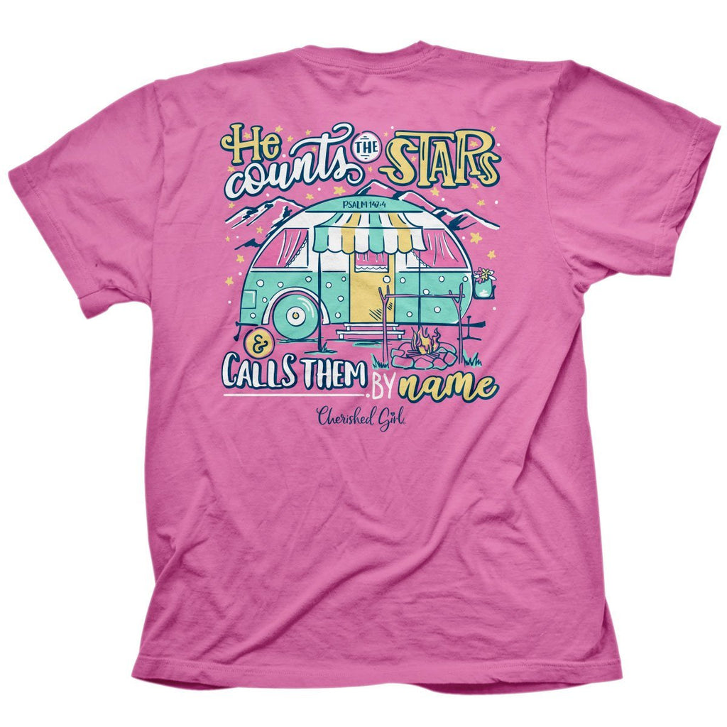 Cherished Girl He Counts the Stars Call Them by Name - Adult & Kids T-Shirts, Sweatshirts & Hoodies apparel design preview 2
