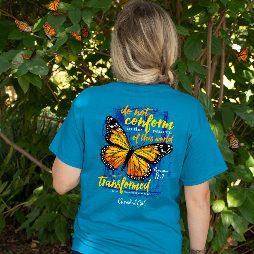 Cherished Girl Transformed Butterfly Christian - Adult & Kids T-Shirts, Sweatshirts & Hoodies apparel design preview 1