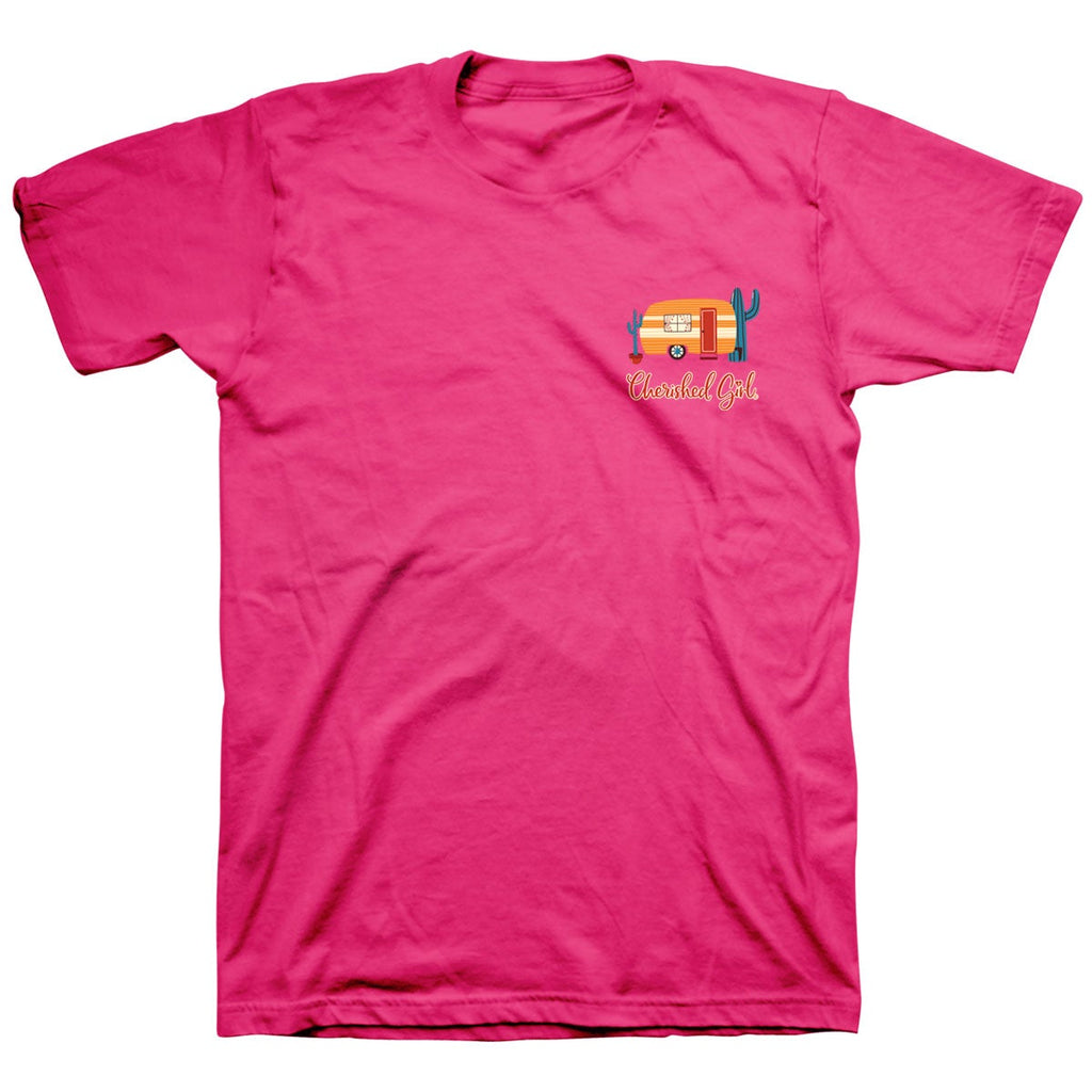 Cherished Girl Just Passing Through Camper Christian - Adult & Kids T-Shirts, Sweatshirts & Hoodies apparel design preview 2