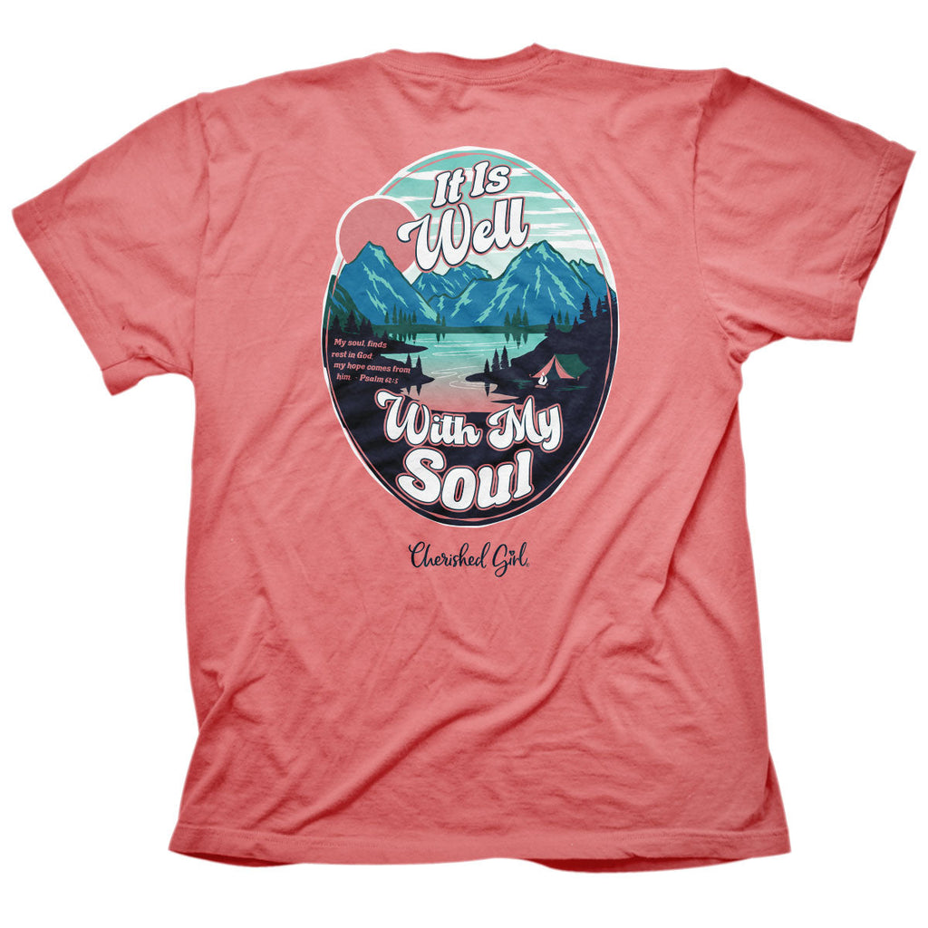 Cherished Girl It Is Well Oval Faith - Adult & Kids T-Shirts, Sweatshirts & Hoodies apparel design preview 1