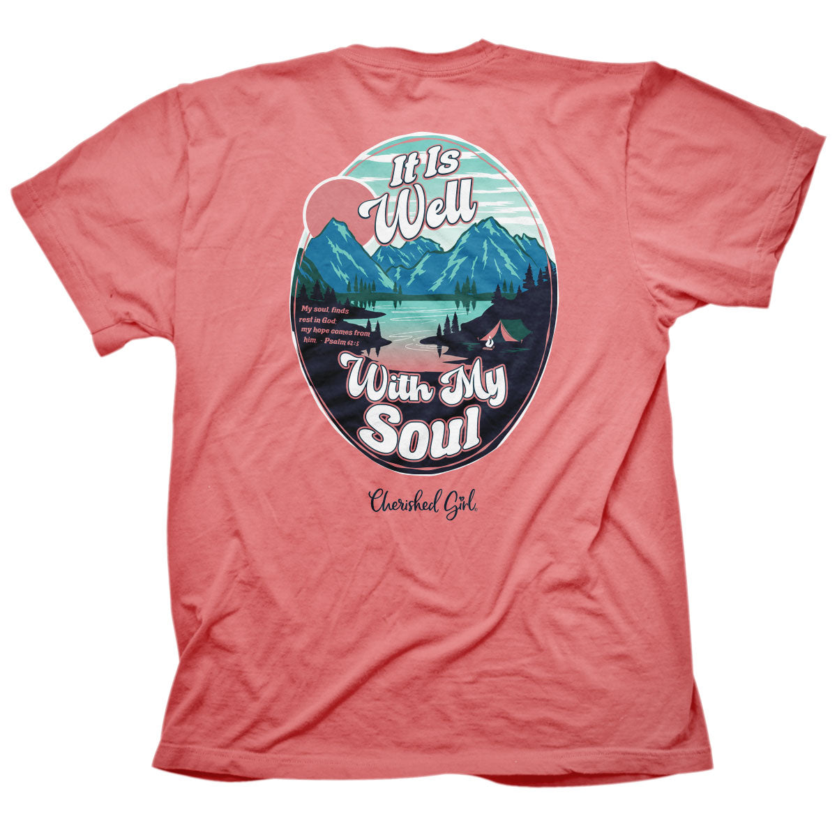 Cherished Girl It Is Well Oval Faith - Adult & Kids T-Shirts, Sweatshirts & Hoodies apparel design preview 1