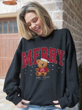 Simply Southern Merry Bear Holiday Crew - Adult & Kids T-Shirts, Sweatshirts & Hoodies apparel design preview 1