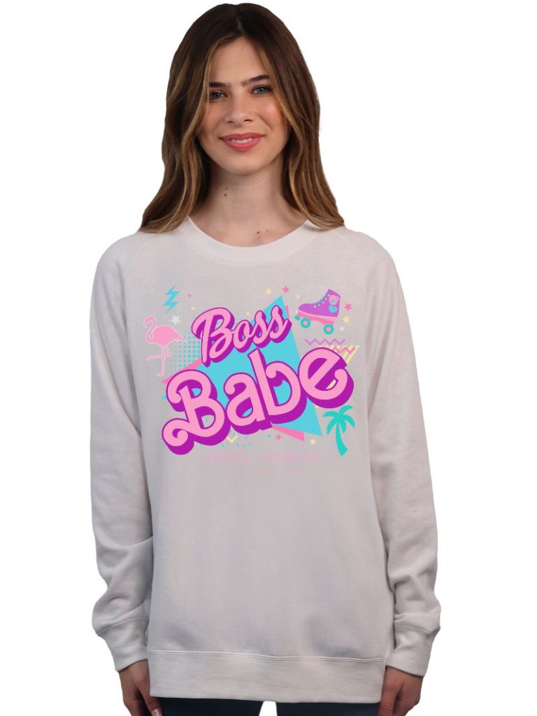 Simply Southern Boss Babe Crew - Adult & Kids T-Shirts, Sweatshirts & Hoodies apparel design preview 2