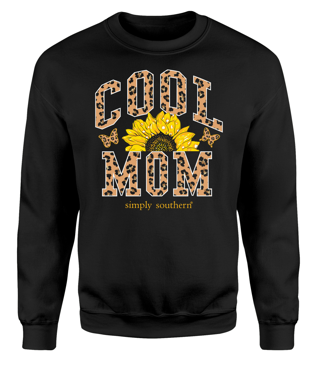 Simply Southern Leopard Cool Mom Crew - Adult & Kids T-Shirts, Sweatshirts & Hoodies apparel design preview 2