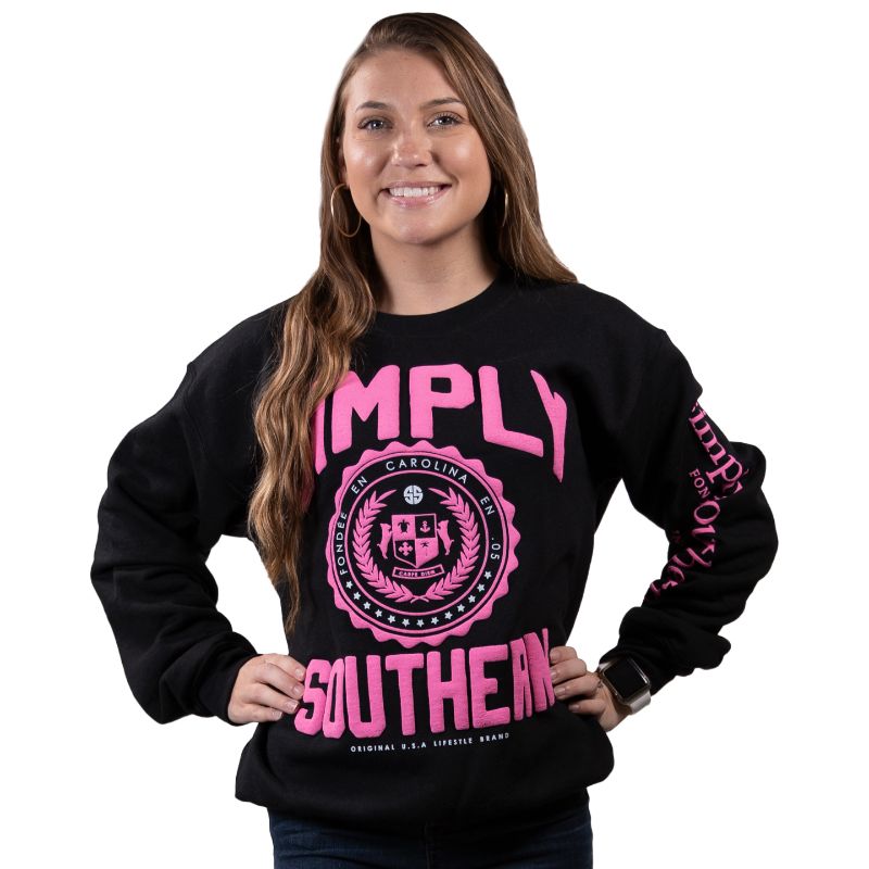 SALE Simply Southern Crest Logo Crew - Adult & Kids T-Shirts, Sweatshirts & Hoodies apparel design preview 1