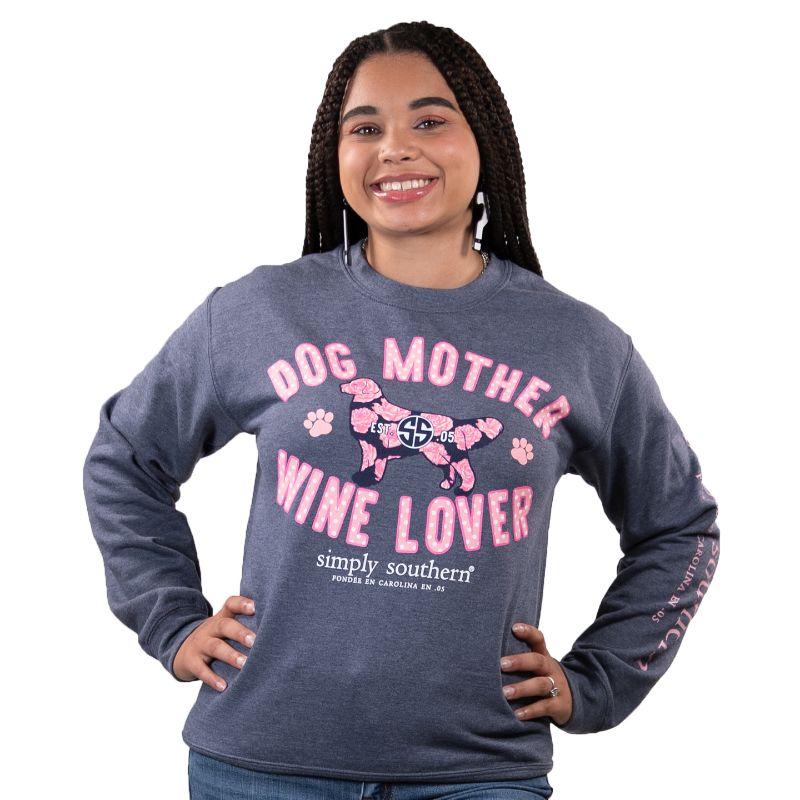 SALE Simply Southern Dog Mother Crew - Adult & Kids T-Shirts, Sweatshirts & Hoodies apparel design preview 1