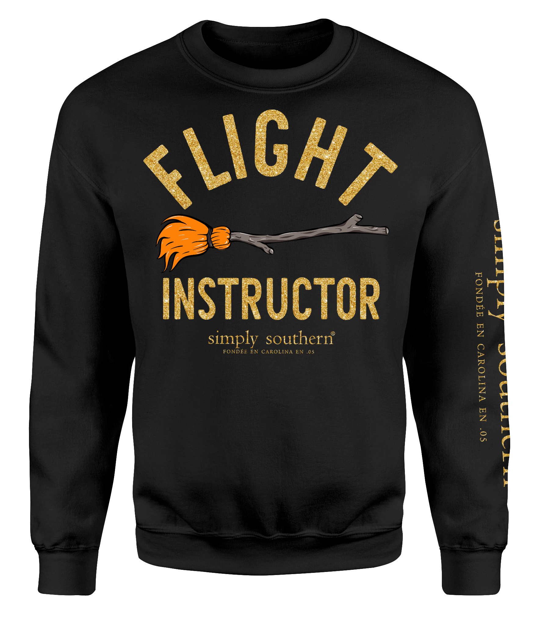 Simply Southern Flight Instructor Broom Crew - Adult & Kids T-Shirts, Sweatshirts & Hoodies apparel design preview 2