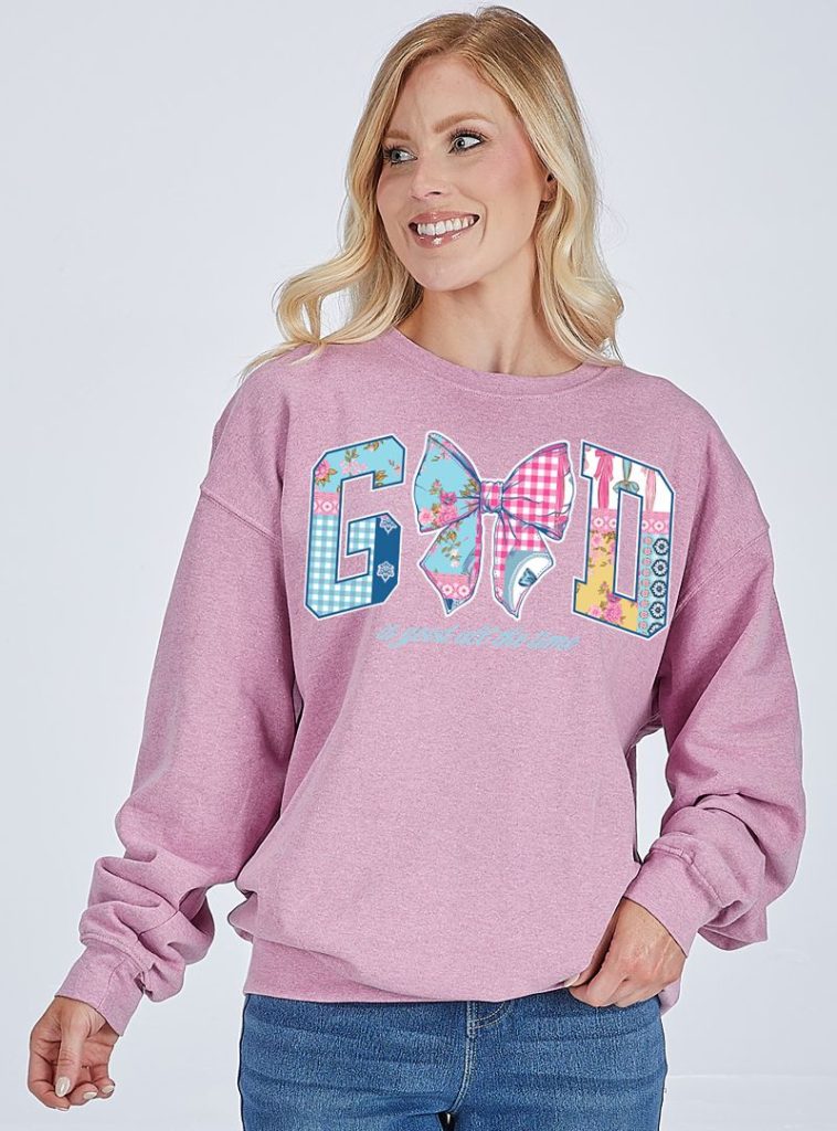 Simply Southern God Bow Crew - Adult & Kids T-Shirts, Sweatshirts & Hoodies apparel design preview 1