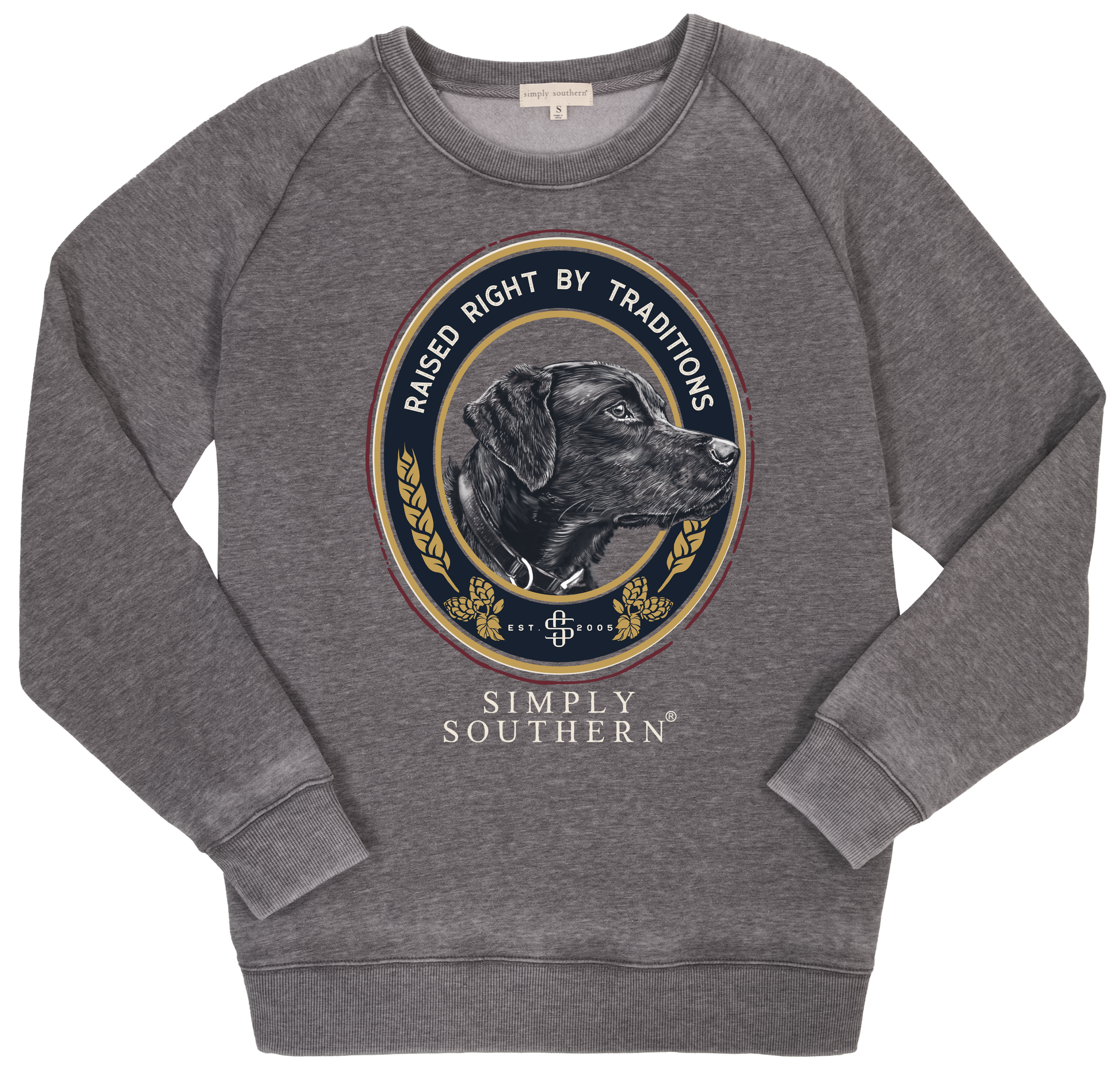 SALE Simply Southern Raised Right Dog Crew - Adult & Kids T-Shirts, Sweatshirts & Hoodies apparel design preview 2