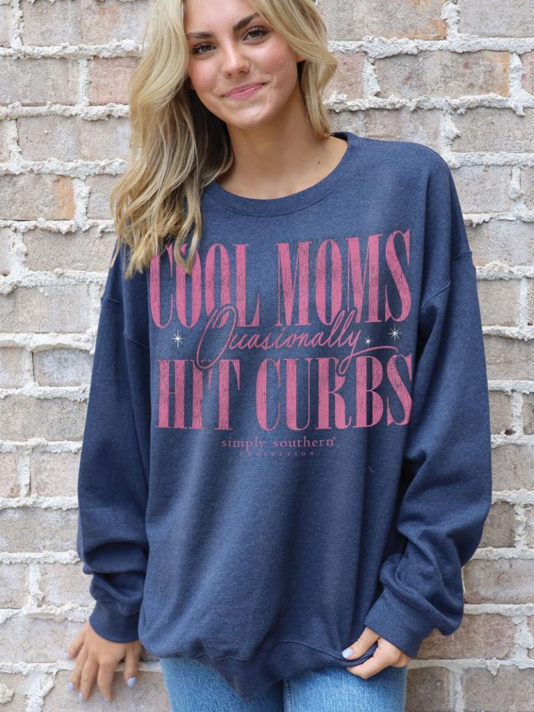 Simply Southern Cool Moms Crew - Adult & Kids T-Shirts, Sweatshirts & Hoodies apparel design preview 1