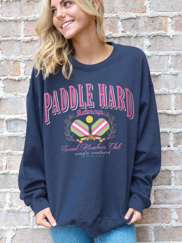 Simply Southern Paddle Hard Crew - Adult & Kids T-Shirts, Sweatshirts & Hoodies apparel design preview 1