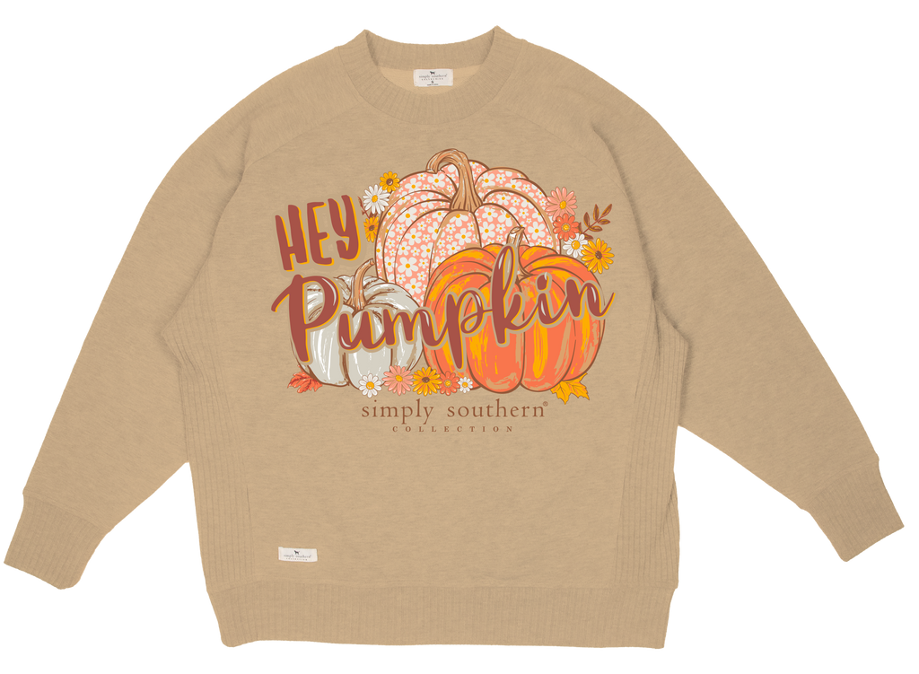 SALE Simply Southern Hey Pumpkin Fall Crew - Adult & Kids T-Shirts, Sweatshirts & Hoodies apparel design preview 2