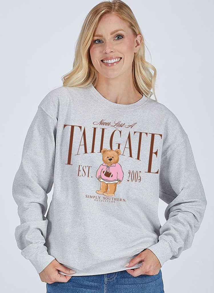 Simply Southern Tailgate Football Crew - Adult & Kids T-Shirts, Sweatshirts & Hoodies apparel design preview 1