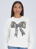 Simply Southern White Camo Bow Crew - Adult & Kids T-Shirts, Sweatshirts & Hoodies apparel design preview 1