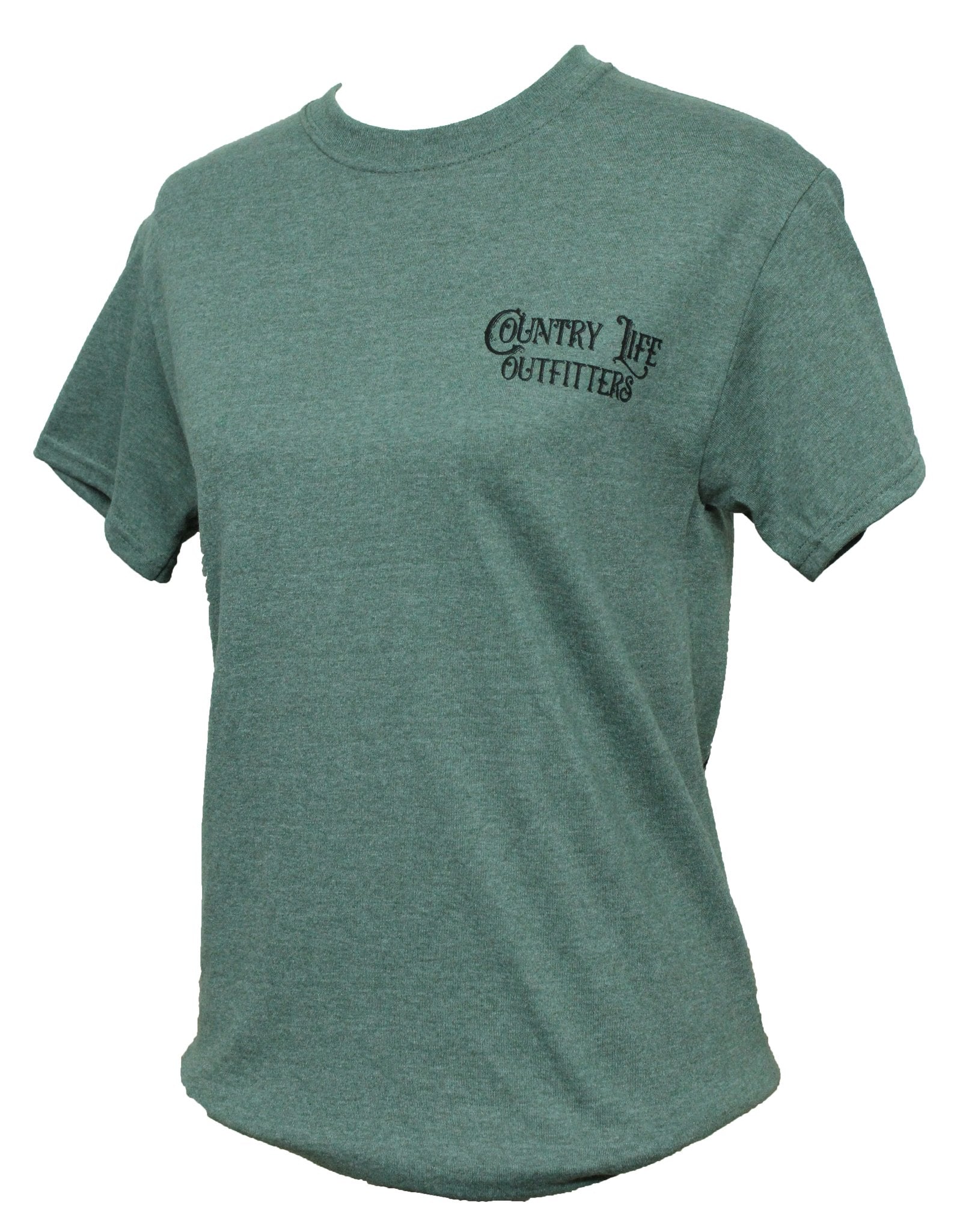 Country Life Outfitters Fishing Dog Unisex Green - Adult & Kids T-Shirts, Sweatshirts & Hoodies apparel design preview 2