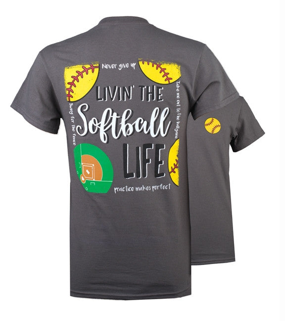 SALE Southern Couture Preppy Softball Life - Adult & Kids T-Shirts, Sweatshirts & Hoodies apparel design preview 1