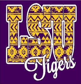 Southern Couture Louisiana State University Aztec - Adult & Kids T-Shirts, Sweatshirts & Hoodies apparel design preview 2