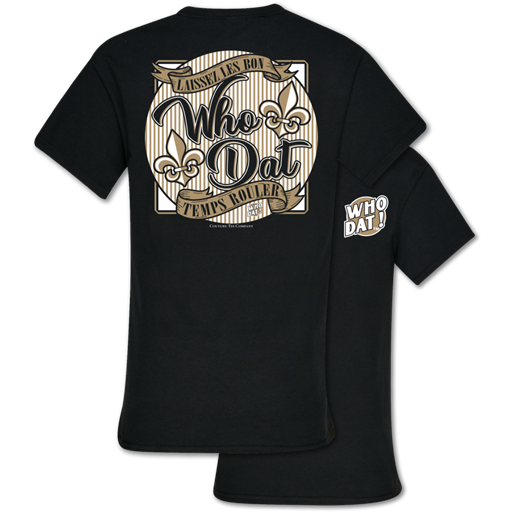 Southern Couture Classic Preppy Seersucker Who Dat - Adult & Kids T-Shirts, Sweatshirts & Hoodies apparel design preview 1