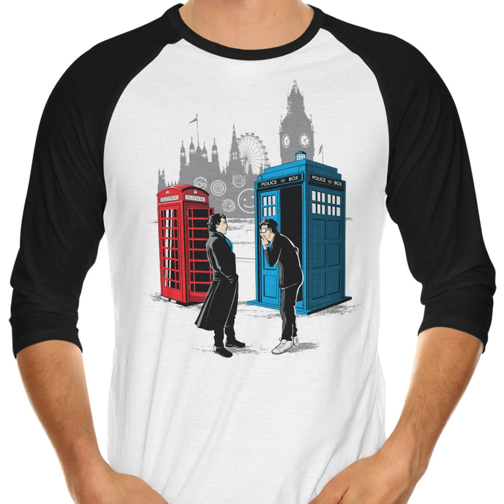 Cabins Collide 3/4 Sleeve Raglan - Adult & Kids T-Shirts, Sweatshirts & Hoodies apparel design preview 1