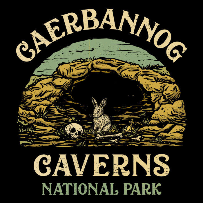 Caerbannog Caverns National Park Men's Apparel - Adult & Kids T-Shirts, Sweatshirts & Hoodies apparel design preview 2