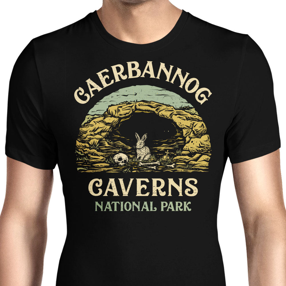 Caerbannog Caverns National Park Men's Apparel - Adult & Kids T-Shirts, Sweatshirts & Hoodies apparel design preview 1