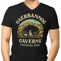 Caerbannog Caverns National Park Men's V-Neck - Adult & Kids T-Shirts, Sweatshirts & Hoodies apparel design preview 1