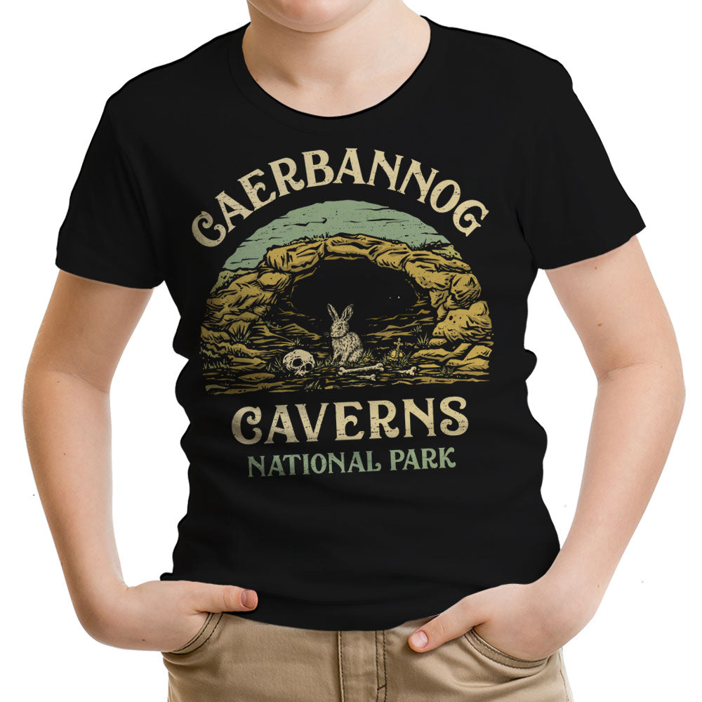 Caerbannog Caverns National Park Youth Apparel - Adult & Kids T-Shirts, Sweatshirts & Hoodies apparel design preview 1