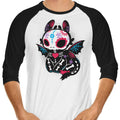 Calavera Fury 3/4 Sleeve Raglan - Adult & Kids T-Shirts, Sweatshirts & Hoodies apparel design preview 1