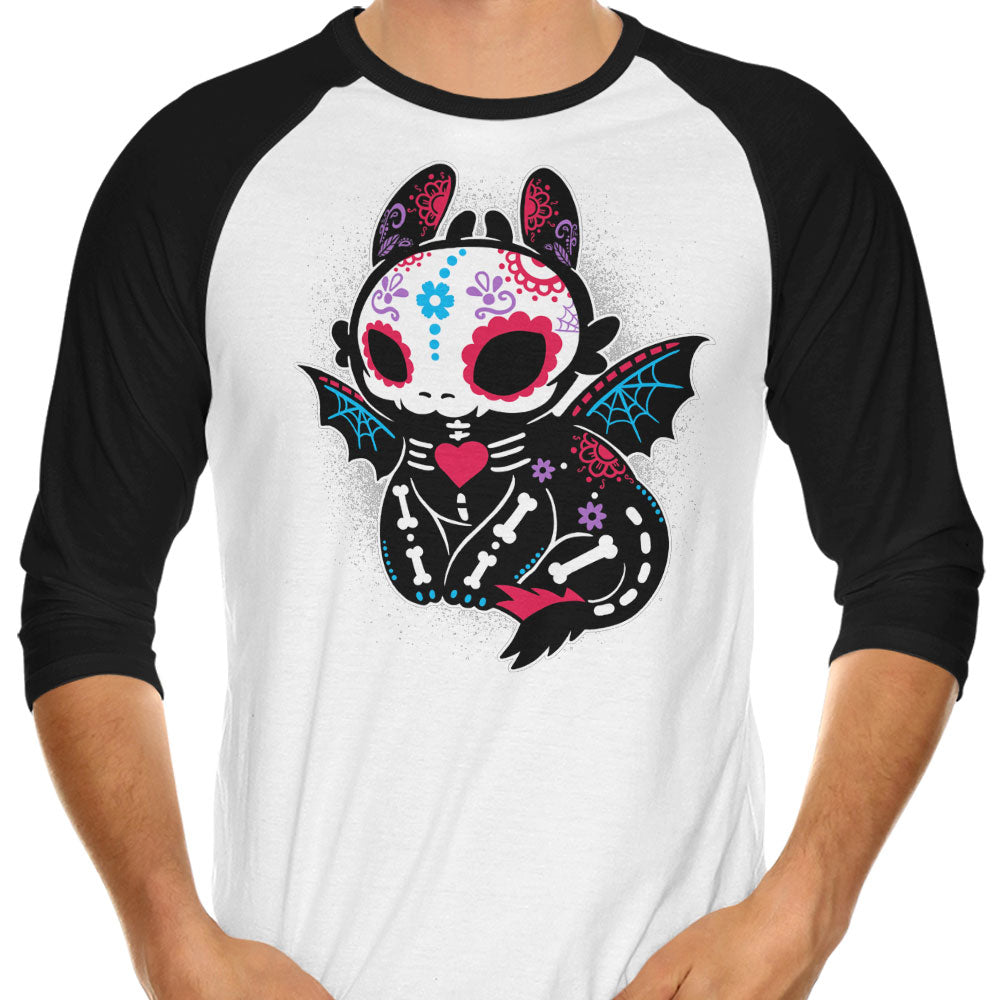 Calavera Fury 3/4 Sleeve Raglan - Adult & Kids T-Shirts, Sweatshirts & Hoodies apparel design preview 1