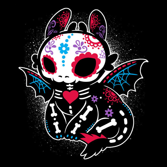 Calavera Fury 3/4 Sleeve Raglan - Adult & Kids T-Shirts, Sweatshirts & Hoodies apparel design preview 2